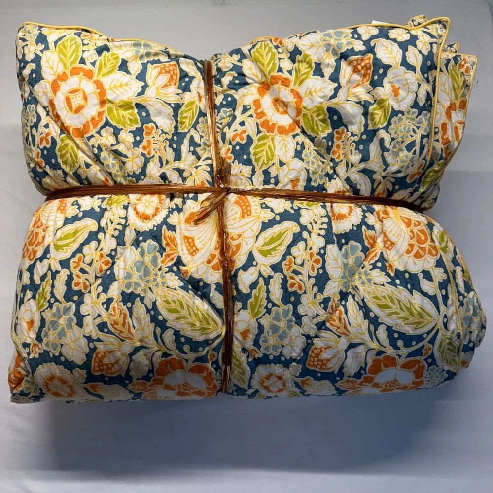 Pottery Barn Maggie Floral Comforter King Cal King Cottage Grandmillennial EUC
